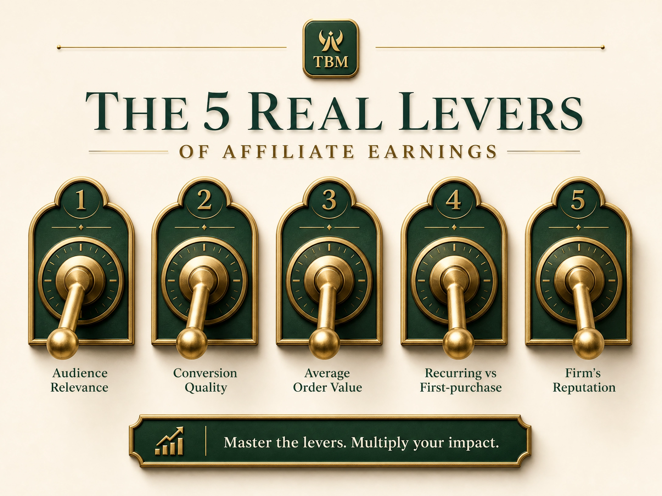 The 5 real levers behind what an affiliate actually earns